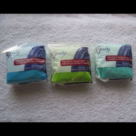 Goody Shower Cap Cover Head Protect Hair Style Plastic Bonnet 2009 Blue Green - Picture 1 of 9